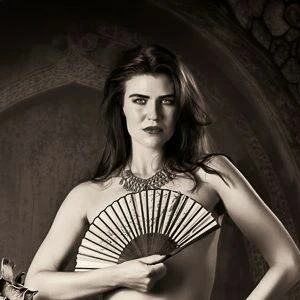 German Thin Brunette Model Vanessa Bartsch